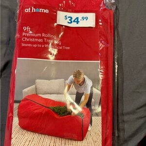 At Home Red Christmas Tree Bag